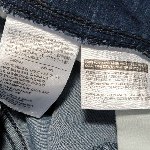 Levi's Stretch Waistband Denim Jeggings Stretch Waistband Jeans Size 29 - Picture 10 of 14